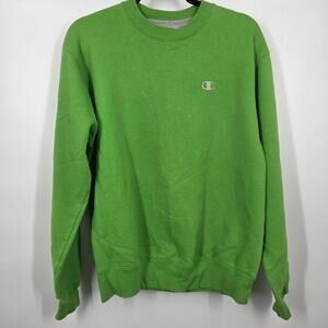 VTG Y2K Champion Eco Authentic Green Pullover Crewneck Sweatshirt Men’s M